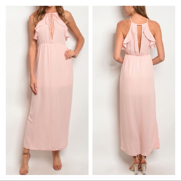 HOT SALES ❗️Gorgeous Sleeveless Peach Maxi - Picture 2 of 6